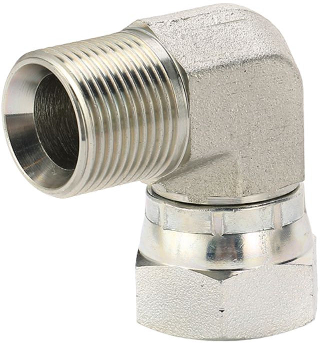 2B9 BSP 60° cone seat male female 90° elbow adapter