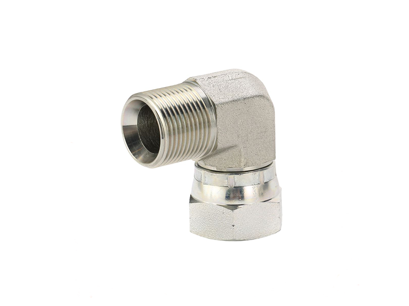 2B9 BSP 60° cone seat male female 90° elbow adapter