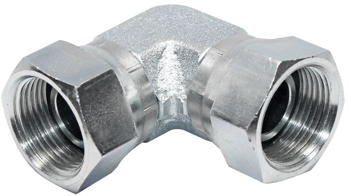 3B9 BSP 60° cone seat female 90° swivel elbow adapter