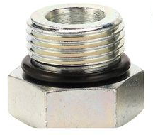 4B BSP male 60° cone plug with o ring