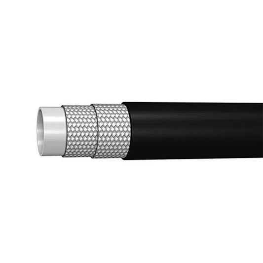 Wąż hydrauliczny SAE 100R8, elastomer termoplastyczny, dwa oploty z drutu tekstylnego o dużej wytrzymałości na rozciąganie, Powłoka zewnętrzna: poliuretan. Zakres temperatur -40°C do +100°C
